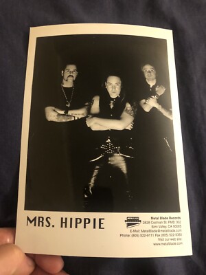 Mrs. Hippie Music Group Vintage Rare 5x7 Press Photo - Metalblade