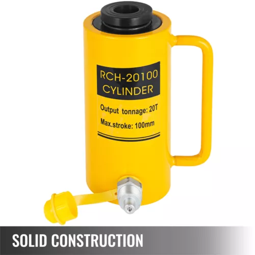 VEVOR 20T Hydraulic Cylinder Jack Hollow 4" 100mm Stroke Ram Pressure Pump - Imagen 2 de 12
