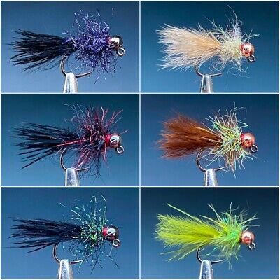 3x Tungsten Micro Leech Nymph Trout Crappie Bluegill fly fishing