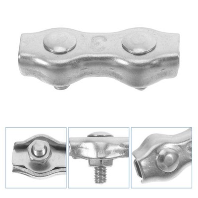 12 Pcs Stahlseil Klemme Edelstahl Schellen Drahtseil Kabelklemmen