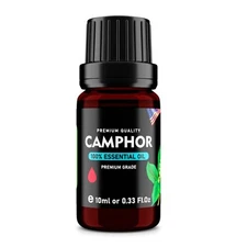Camphor (Cinnamomum camphora) 100% Pure Essential Oil, Select Grade, 10ml