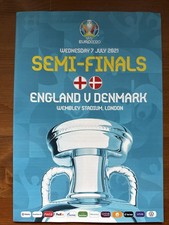 Euro 2020 England v Denmark Semi Final Programme 7/7/2021 Wembley Rare