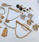 Vintage Men's Jewelry Lot, Cufflinks, Tie Clips, Tie Tacks, Swank, Hickok, Anson — photo 3