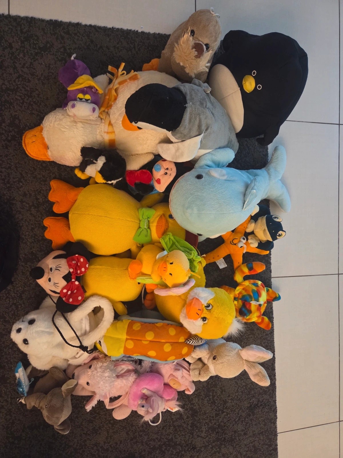 Lotto 20+ Peluche Misti / Animali Marini, Papere, Disney e Personaggi Vari