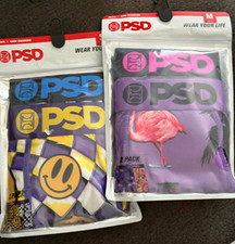 PSD Mens Underwear Boxer Briefs 2 Pack S M 2X...