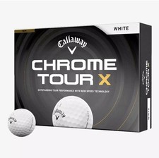 BRAND NEW 2026 Callaway Chrome Tour X White Golf Balls One Dozen