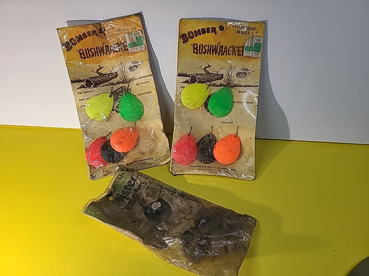 Vintage Bomber Bushwhacker Replacement Blades NOS Bomber Bait Co