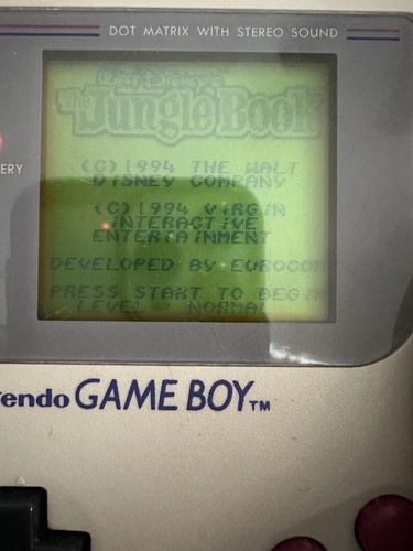 Disney's The Jungle Book Nintendo GameBoy Game Boy Gran Forma - Imagen 3 de 3