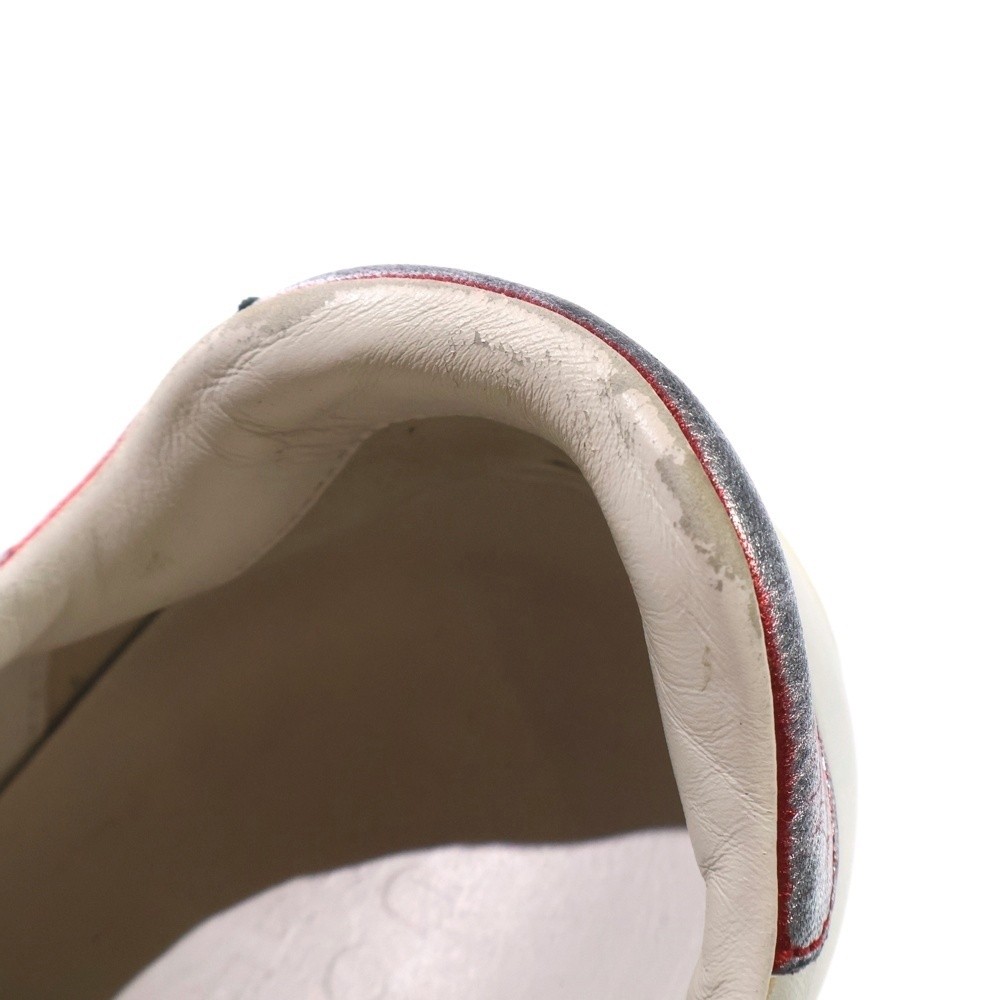 Gucci Logo Line Leather Low-Top Sneakers White Model 523469 Size 7.5 US 8 Men thumbnail 14