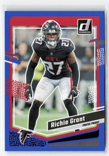 2023 PANINI DONRUSS RICHIE GRANT #13 FALCONS BLUE PRESS PROOF