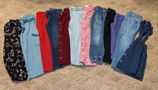 12 Pc Lot Girls 5 Jeans Pants Jumpers Leggings Carters Cat Jack Old Navy BTS