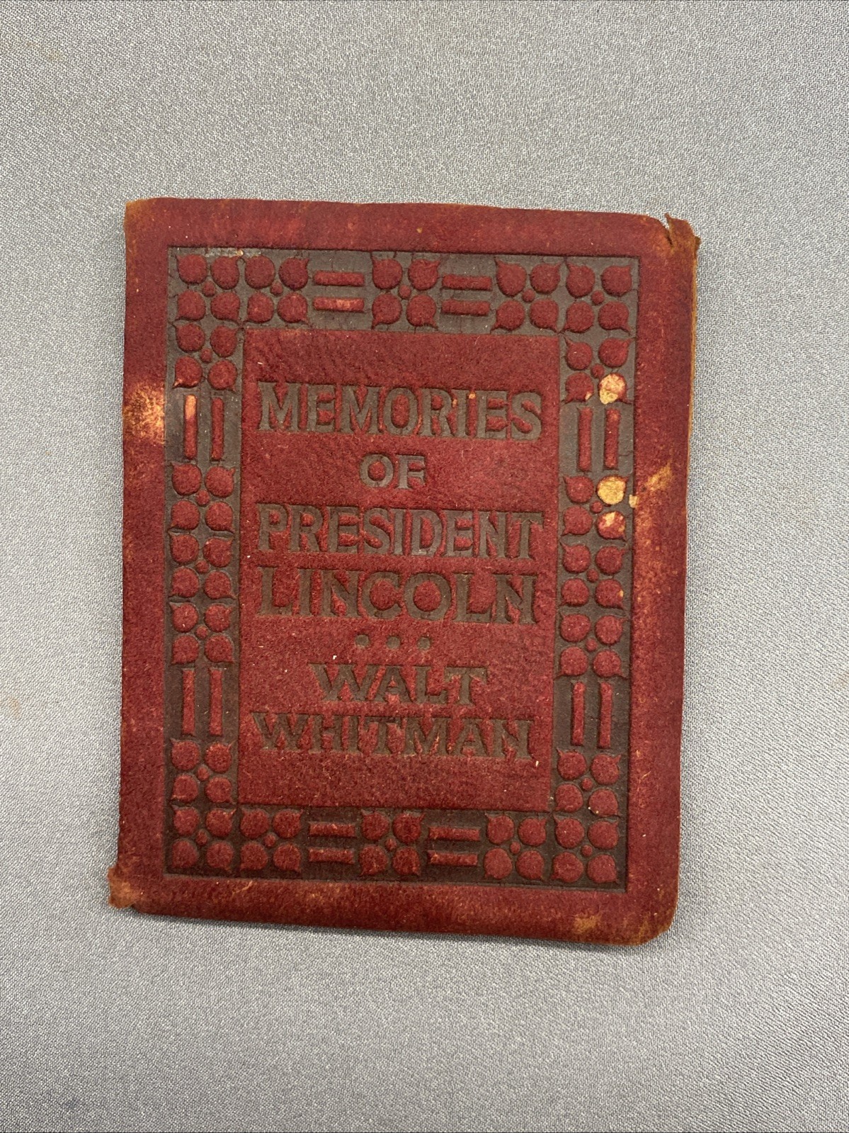Memories of President Lincoln by Walt Whitman Red Little Leather Library Pocket