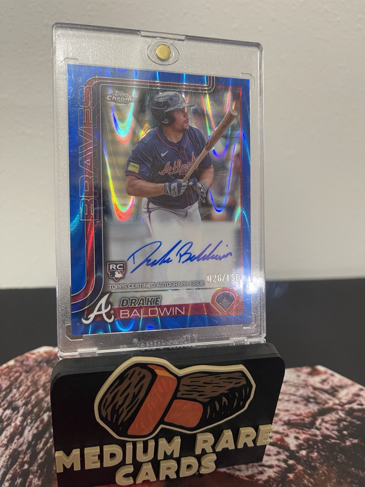 2025 Topps Chrome - Rookie Auto Drake Baldwin  Blue RayWave Refractor /150