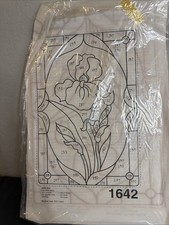 TRI CHEM SUN GLO 1642 IRIS Window Wonders Vintage Instructions 15” X 10.5”