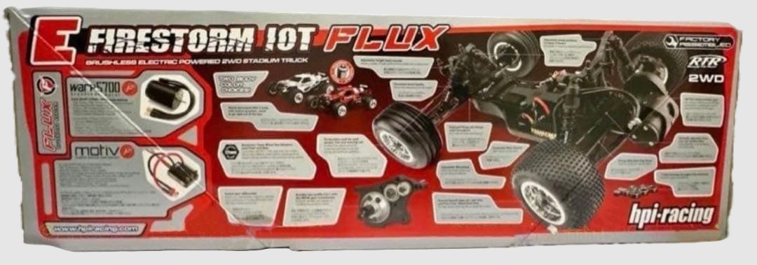 RC vintage Électrique HPI E Firestorm Flux 2WD 1/10