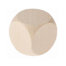 Natural Beech Wood Jumbo Dice 6cm