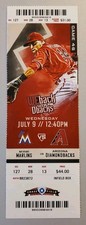 Arizona Diamondbacks Miami Marlins Baseball Ticket 7/9 2014 Goldschmidt Walkoff
