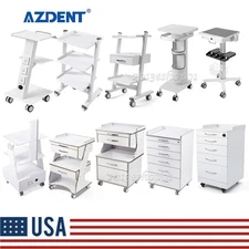 AZDENT Dental Mobile Cabinet Cart Drawers /Intraoral Scanner Tool Cart Trolley