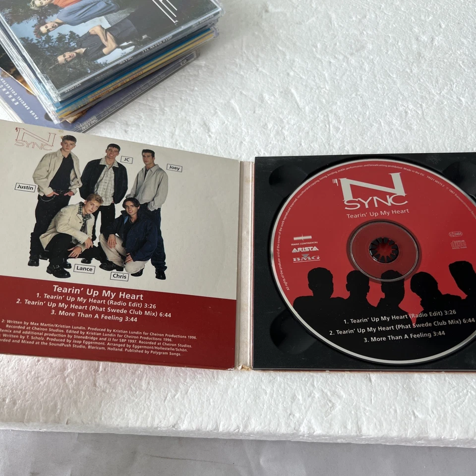 CD singles Nsync a granel x8 años 90 00 mercancía de música pop dance ediciones australianas Foto 4 de 4