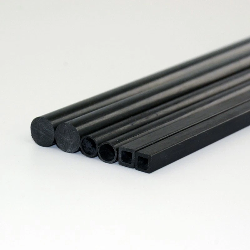Kohlefaser Rund Stab Rundrohr Carbon Stange Vierkant Rohr Streifen Länge 200mm - Bild 3 von 4