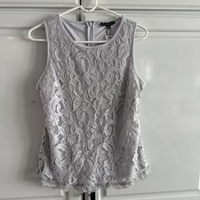 Women  s Medium Sleeveless Top Tank Style Lace