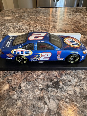 #ad Miller Lite Rusty Wallace #2 Harley Davidson Ford Taurus w Stand 1:24 Diecast $15.00