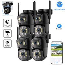 4K WiFi Dual Lens Camera Outdoor CCTV PTZ 8MP Garden Shop Security Camera UK