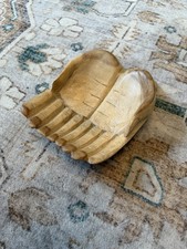 Hands Bowl Carved Wood Trinket Dish hand Decor Collection