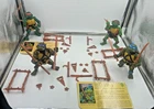 Vintage TMNT Soft Heads All 4 turtles complete all weapons and some card backs