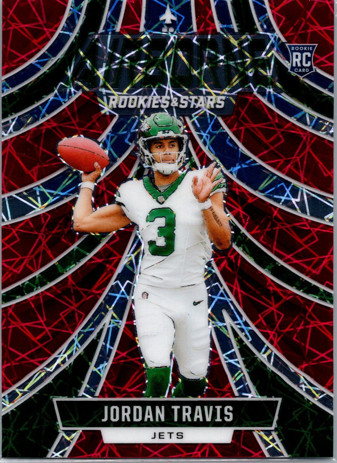 Jordan Travis Panini Rookies & Stars Airborne #AJTS Red Plaid