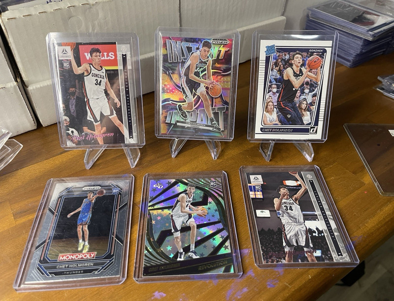 Chet Holmgren Rookie 6-Card Lot Panini Prizm Draft Picks Donruss Luminance 