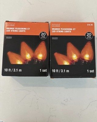 halloween flickering Lights 2 Sets