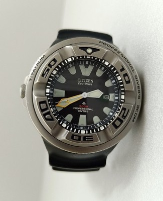 RARE Citizen Ecozilla Promaster TITANIUM Eco-Drive Diver Watch BJ8040 B873-S0256