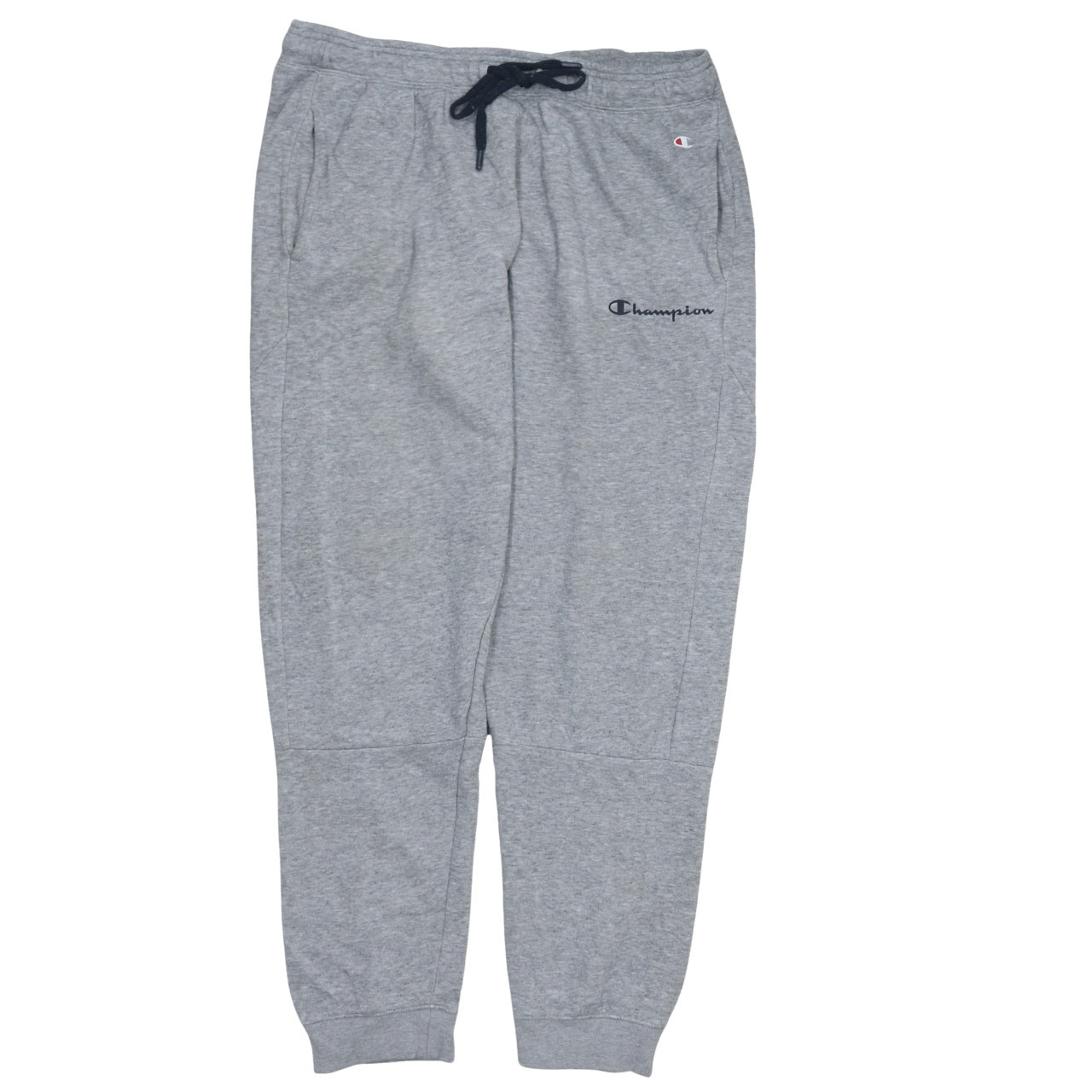 Champion Mens Joggers Grey Fleece Drawstring Waist Cuffed Logo Sweatpants XL