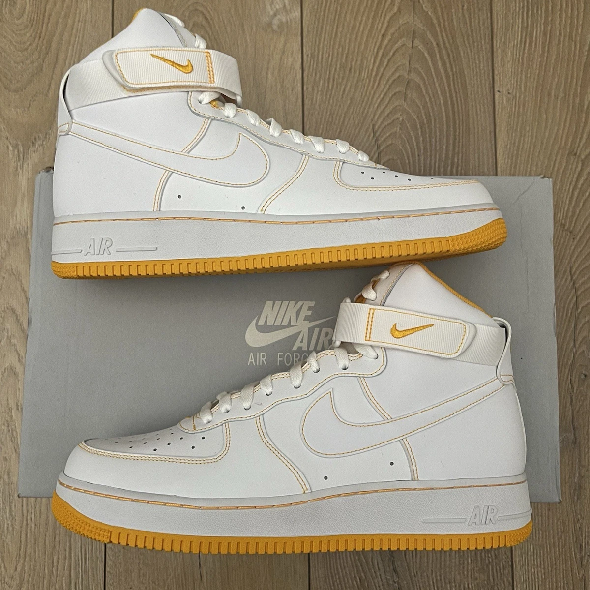 Nike Air Force 1 '07 Contrast Stitch - White Laser Orange for Sale