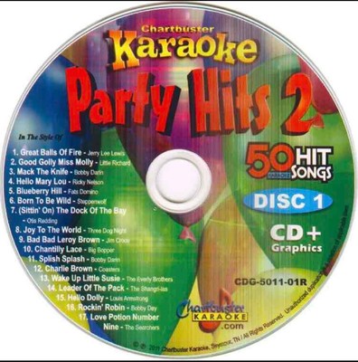 CHARTBUSTER PARTY HITS KARAOKE CDG DISC CD+G 5011-01 OLDIES POP ROCK CD MUSIC !