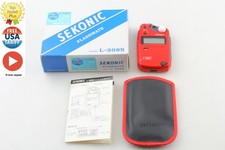 RARE RED Limited  Near MINT w/Box,Case SEKONIC L-308S Flash Mate From JAPAN