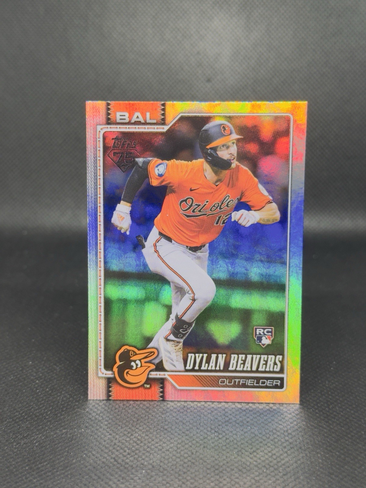 2026 Topps Series 1 Dylan Beavers Aqua Rainbow Foil Rookie #339 Orioles