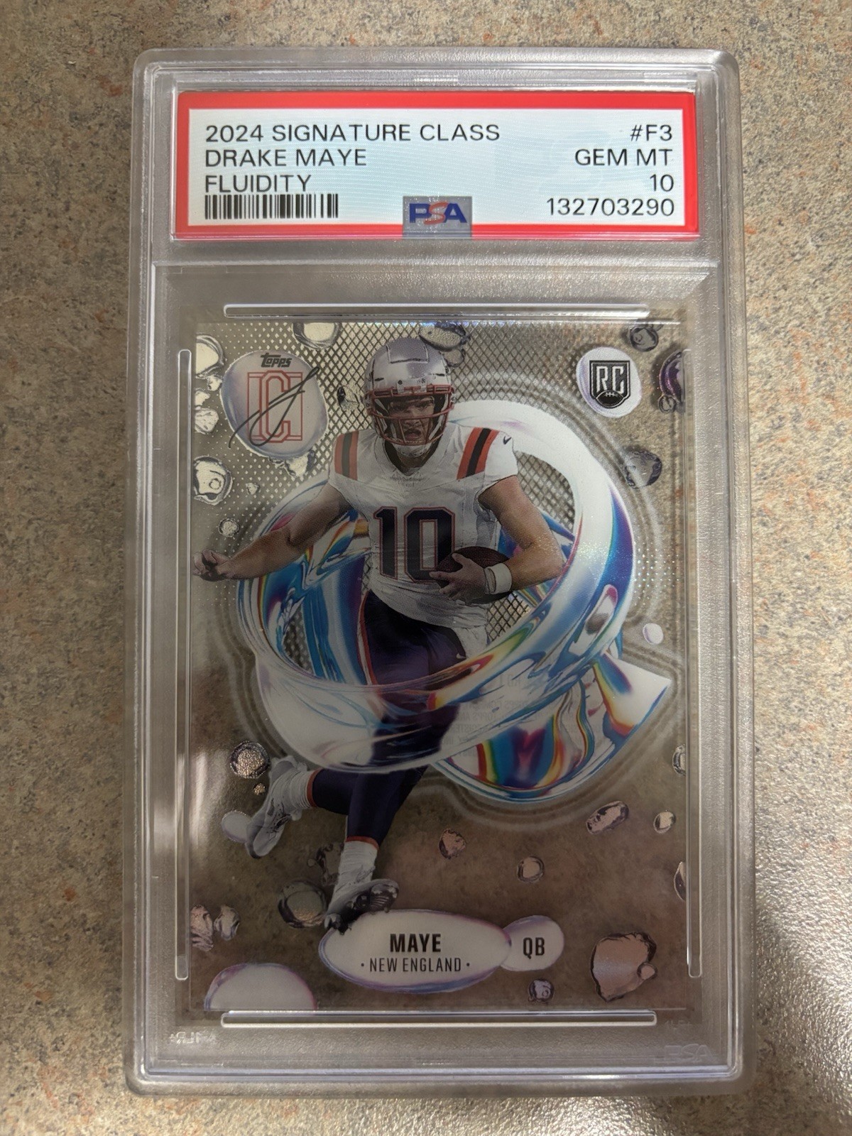 2024 TOPPS SIGNATURE CLASS FLUIDITY #F3 DRAKE MAYE ROOKIE RC PSA 10