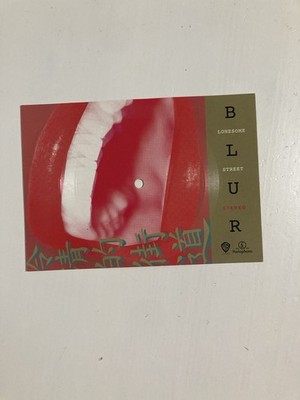 Blur- Lonesome Street Flexi disc Single  vinyl Record  5 x7  Playable Postcard