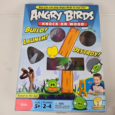Angry Birds Knock On Wood Replacement Deck, Blocks, Bird, Pigs, & Flinger