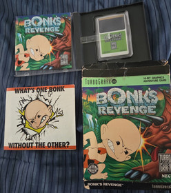 Bonk's Revenge (TurboGrafx 16,1991) CompleteW/case, Box And Manual.