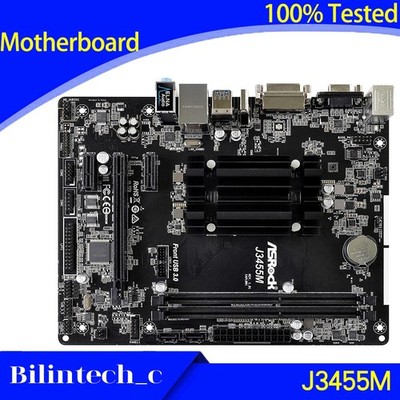 FOR ASRock J3455M Mini Motherboard Supports ITX Quad Core Motherboard NAS DDR3 *