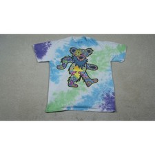 Liquid Blue Grateful Dead Dancing Bear Tie Dye T Shirt Size Small