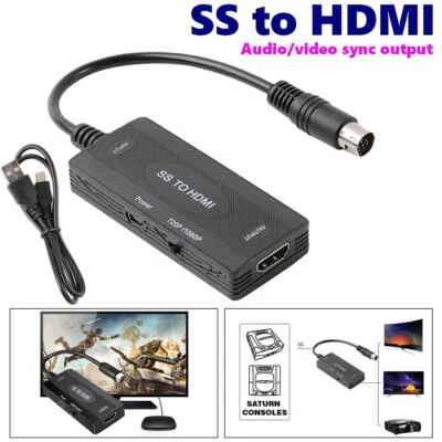 SS To HDMI-compatible Converter For Sega Saturn Game Consoles HD TV Adapter KF