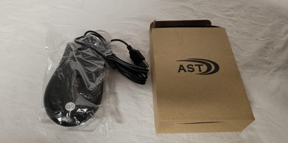 AST Wired 3D Optical Computer Mouse Black USB Brand New Old Stock (NIB ...