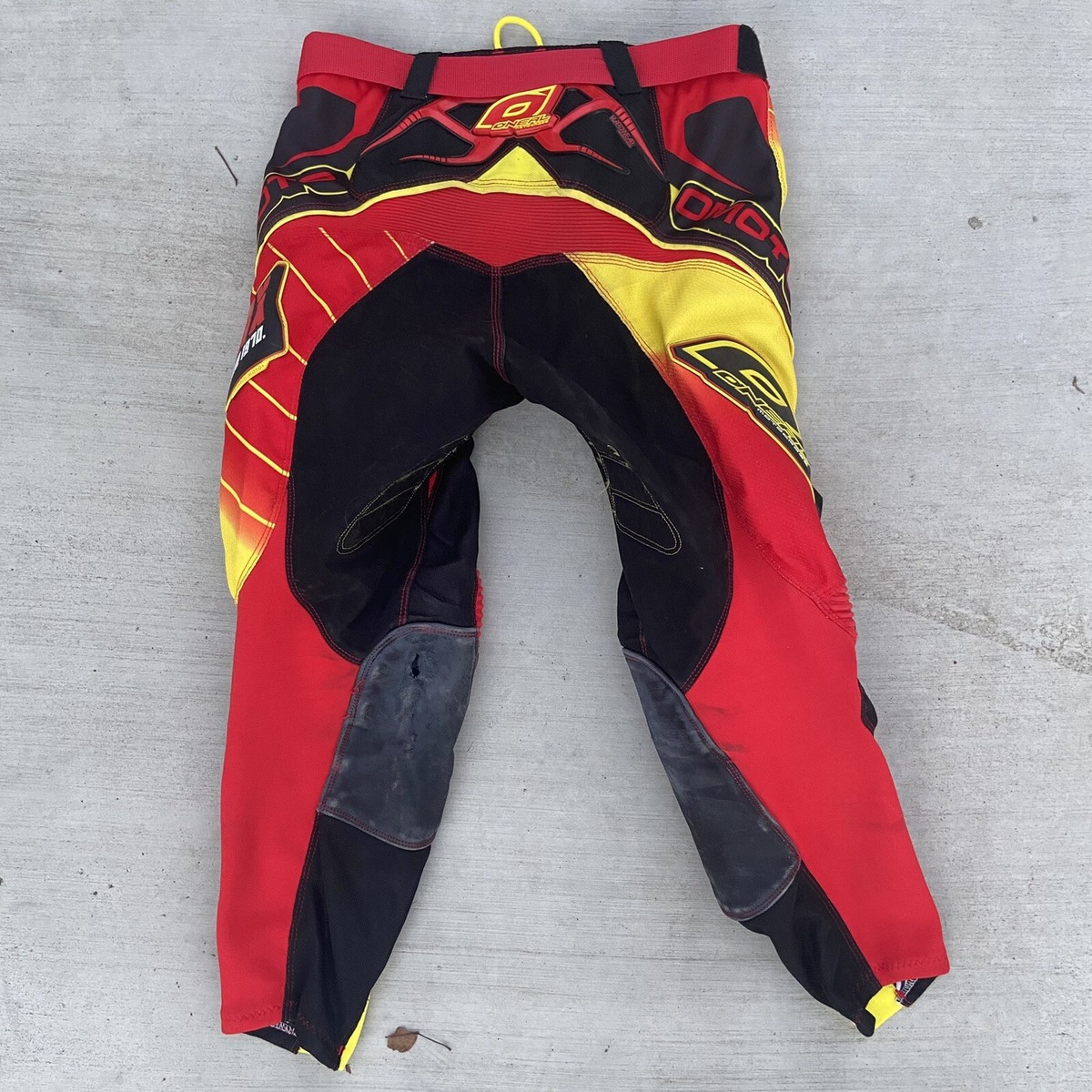 Vintage 80s O'Neal Motocross Pants Red Black Size 32 Free Shipping