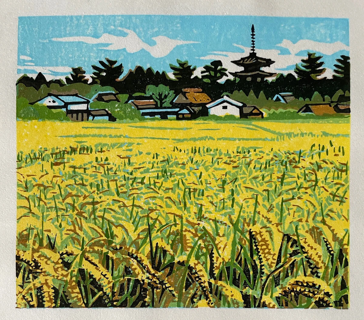 Masaya Watanabe October 2002 calendar Japanese woodblock print | eBay