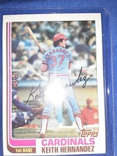 KEITH HERNANDEZ 1982 TOPPS BASEBALL CARD #210 ST LOUIS CARDINALS MLB VINTAGE HOF