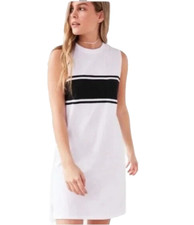 BDG Urban Outfitters Womens MIni Dress Small White Black Sleeveless Beach